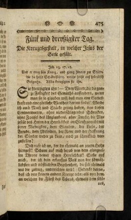 475-493, XXXV. Die Kreuzesgestalt, in welcher ...