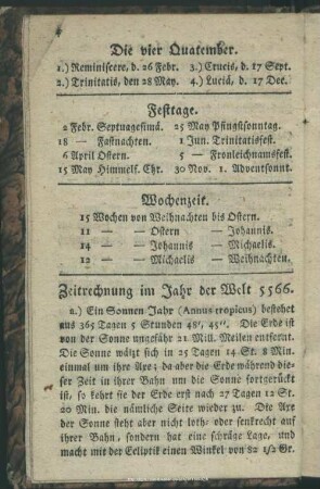 Zeitrechnung