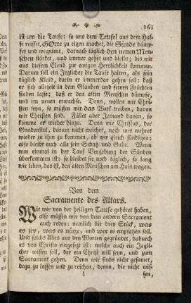 161-179, Von dem Sacramente des Altars.