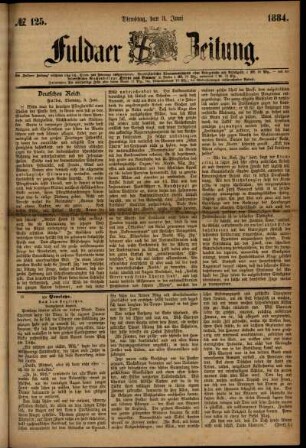 Ausgabe vom Dienstag, den 03. Juni 1884.