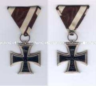 Eisernes Kreuz 2. Klasse, 1914, Band in österreichischer Form