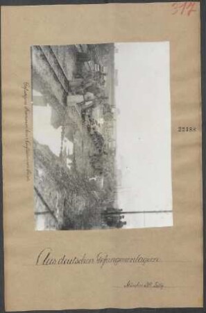 dt. Kriegsgefangenenlager (Gefangene Franzosen beim Aufladen von Sand), Belgien ?
