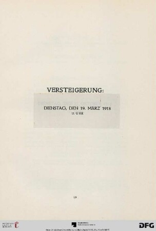 Versteigerung (Nr. 1-44)
