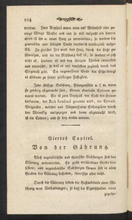 Viertes Capitel. Von der Gährung