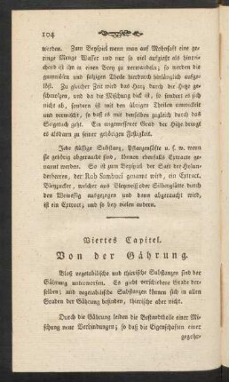 Viertes Capitel. Von der Gährung