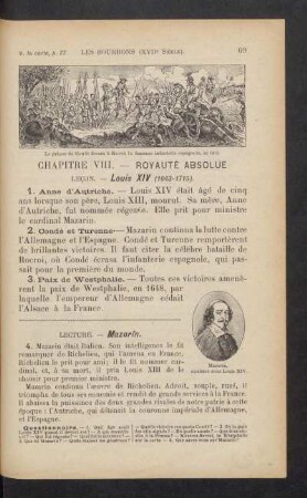 Chapitre VIII. - Royauté absolue