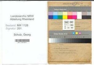 Entnazifizierung Georg Schulz , geb. 14.08.1919 (Polizist)