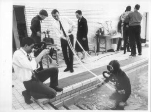 Lübeck. Drägerwerk AG & Co. Filmen von Tauchversuchen in der Testanlage
