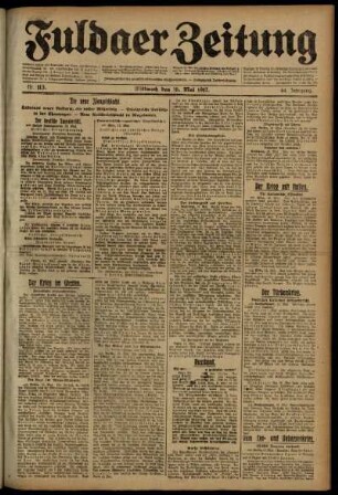 Ausgabe vom Mittwoch, den 16. Mai 1917.