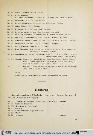 Nachtrag (Nr. 618-660)