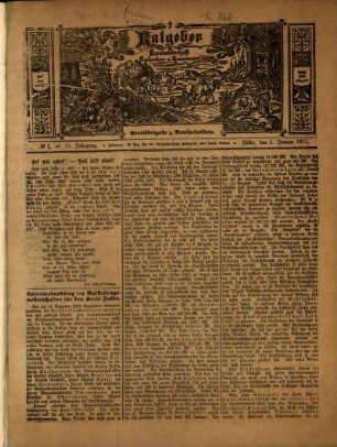 Ausgabe vom Sonntag, den 01. Januar 1911.