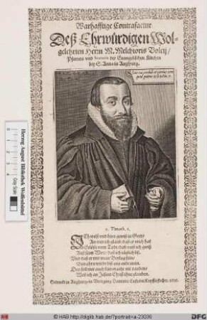 Bildnis Melchior Voltz (lat. Volcius)