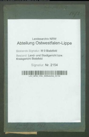 Erblasser: Hansmeyer, Bernhardine: