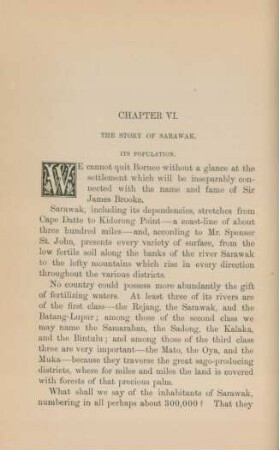 Chapter VI. The story of Sarawak