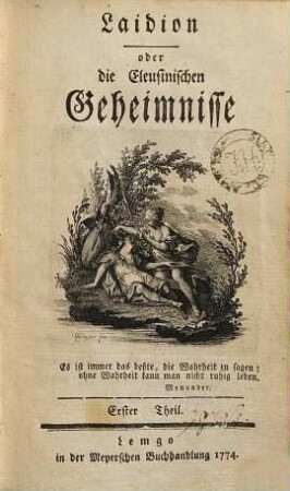Laidion oder die Eleusinischen Geheimnisse, 1