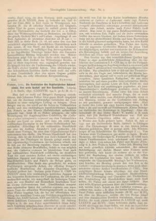 231-234 [Rezension] Ficker, Johs., Die Konfutation des Augsburgischen Bekenntnisses, ihre erste Gestalt und ihre Geschichte