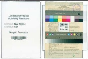 Entnazifizierung Franziska Norget , geb. 29.03.1891 (Lehrerin)