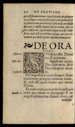 De Oratione.