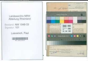 Entnazifizierung Paul Loevenich , geb. 08.02.1908 (Lehrer)