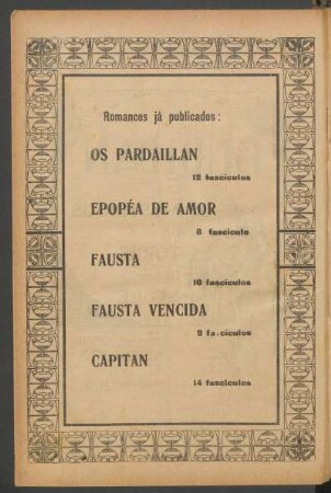 Romances já publicados