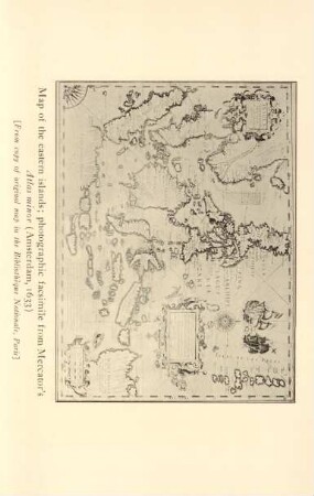 Map of the eastern islands; photographic facsimile from Mercator's Altlas minor ...