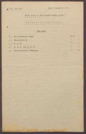 Lageberichte des Reichskommissars für Überwachung der öffentlichen Ordnung, Nr. 60a; zweimal vorhanden