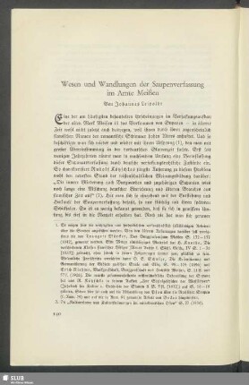 Wesen und Wandlungen der Saupenverfassung im Amte Meißen