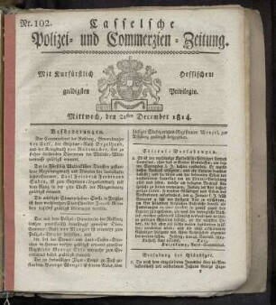 Nr. 102, Mittwoch den 21sten December. 1814
