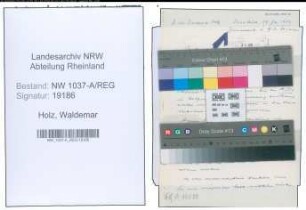 Entnazifizierung Waldemar Holz , geb. 00.00.0000 (Arzt)