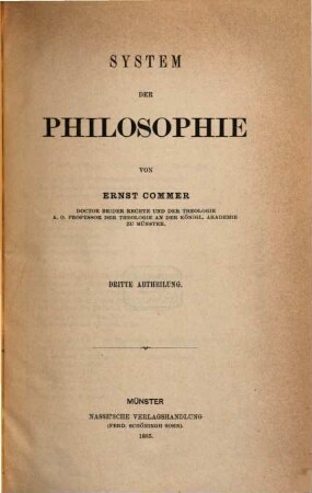 System der Philosophie, 3