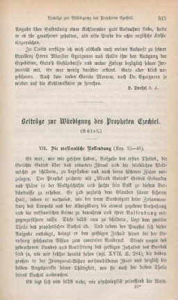 515-533 Beiträge zur Würdigung des Propheten Ezechiel : Schluß