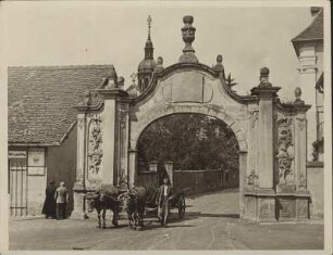 Unterfranken. Eingangstor zum Kloster Ebrach
