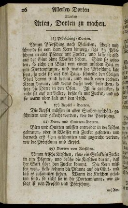Allerley Arten, Dorten zu machen. - Wie man allerley Marcepan machen kan.