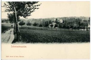 Schmiedewalde. Blick zum Dorf