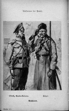Tafel VI. Uniformen der Feinde, Rußland.