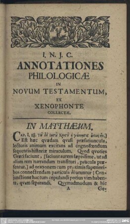 In Matthaeum