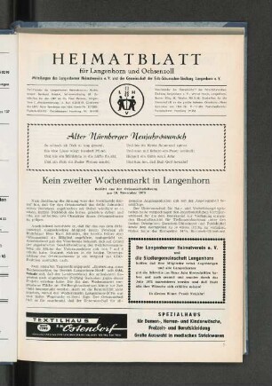 Alter Nürnberger Neujahrswunsch
