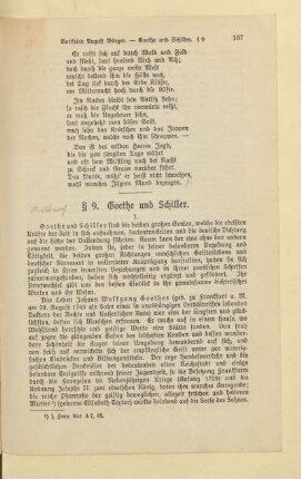 § 9. Goethe und Schiller