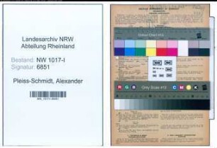 Entnazifizierung Alexander Pleiss-Schmidt , geb. 28.07.1897 (Arzt)