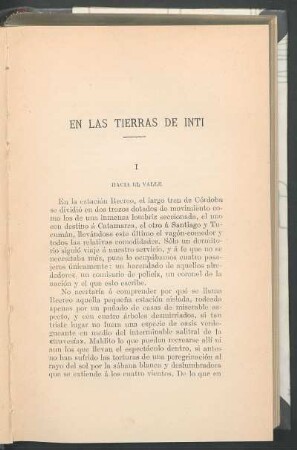 En las tierras de Inti