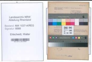Entnazifizierung Walter Ehlscheidt , geb. 03.03.1901 ()