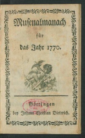 1770: Musenalmanach