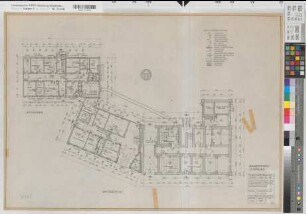 Lippstadt (Lippstadt) Amtsgericht und Gefängnis Grundriß Untergeschoß 1965 1 : 100 58 x 82,5 Zeichnung Staatshochbauamt Soest