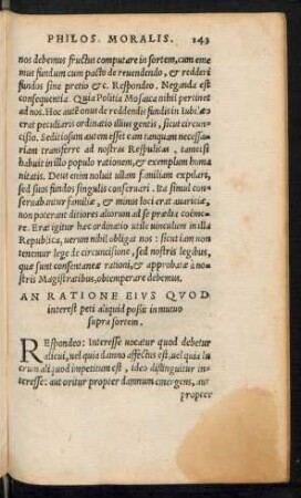 An Ratione Eius Quod interest peti aliquid poßit in mutuo supra fortem.