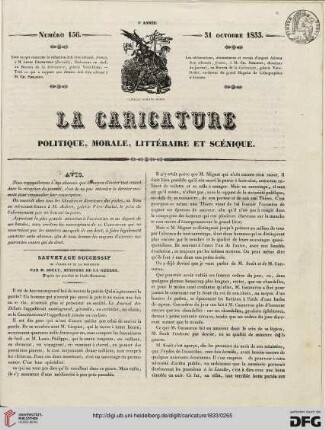 Numéro 156 (31 Octobre 1833)