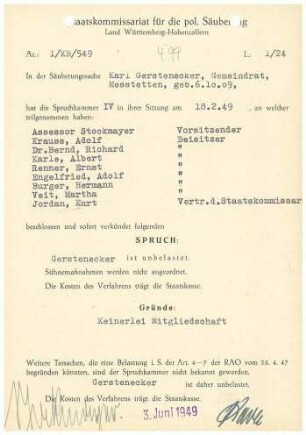 Gerstenecker, Karl