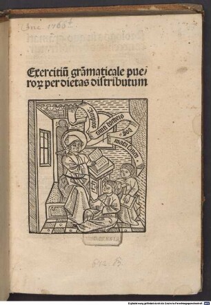 Exercitium puerorum grammaticale per dietas distributum