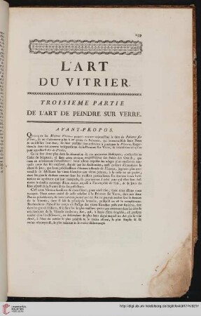Troisieme partie: De l'art de peindre sur verre