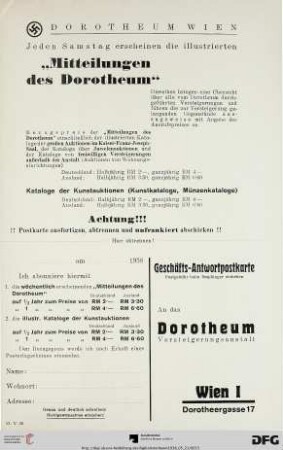 Mitteilung des Dorotheum