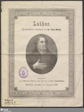 Luther : ein kirchliches Festspiel
